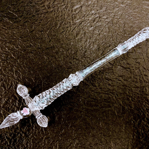 ガラスペン【透線】水中花※受注制作 ペン・筆記用具 Naokawa