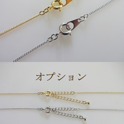 Whale Tail Circle necklace 4枚目の画像