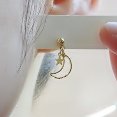 月 ピアス/イヤリング ピアス（その他） ▽gadgetteria△ 通販