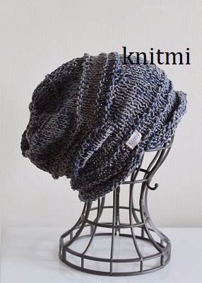 【ゆるっとコットン＆シルク】ゆるっとすっぽりOK★ニット帽子