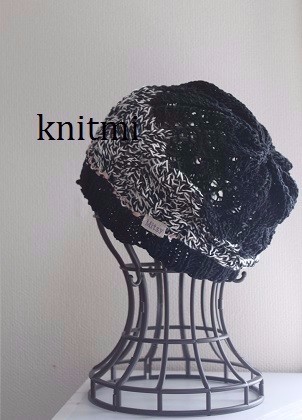 男女兼用【コットン　ニット帽★しめつけない★】ベレー帽