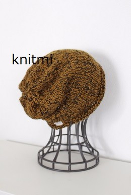 【男女兼用フランス メリノウール】ゆるっとすっぽりOK★ニット帽子