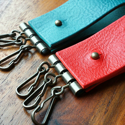 ■Simple Leather Keyholder■　イニシャル刻印可　送料無料 3枚目の画像