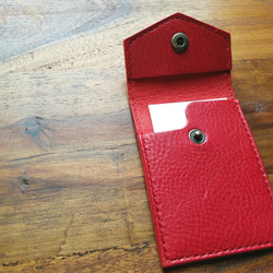 ◼Slim Leather Cardcase◼　送料無料　イタリアンレザー使用　シンプル 4枚目の画像