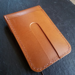 【スポット品】◼Unique Design Leather Passcase◼　送料無料　キャメル　ブラウン　茶 3枚目の画像