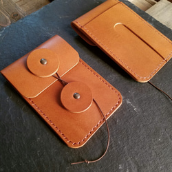 【スポット品】◼Unique Design Leather Passcase◼　送料無料　キャメル　ブラウン　茶 5枚目の画像
