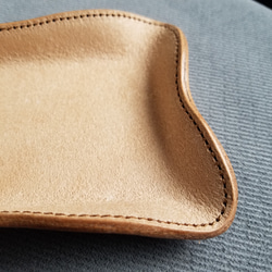 ◼Uneri Leather Tray◼　送料無料　ベージュ　ナチュラル 4枚目の画像