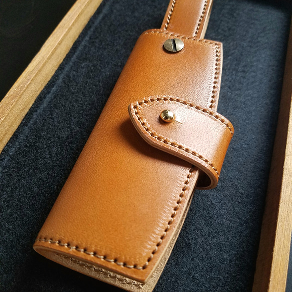 【1点物品】◼Strap Leather Keycase◼　送料無料　上質レザー使用 5枚目の画像