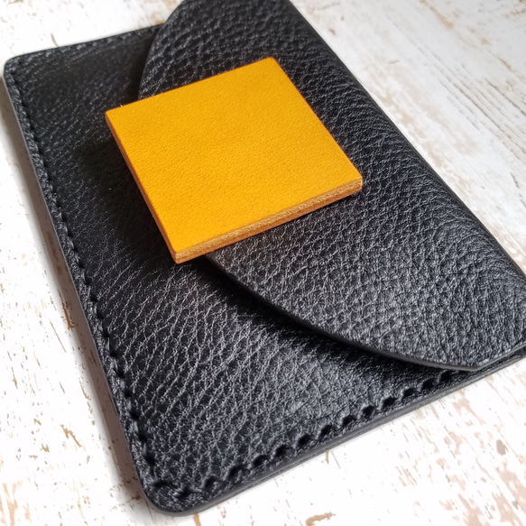 ◼Flap Choice Leather Cardcase◼　送料無料　イタリアンレザー使用 4枚目の画像