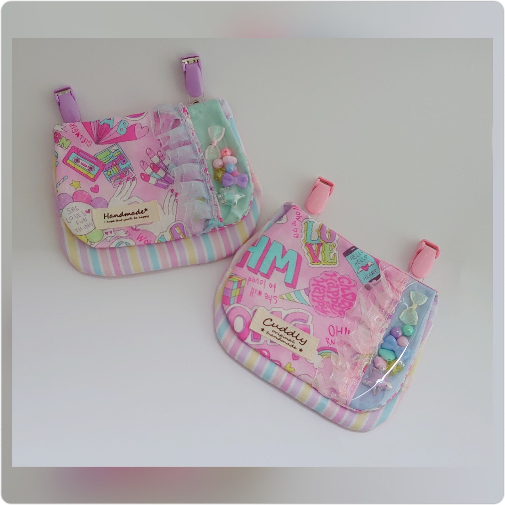 移動ポケット♡ゆめかわ ゆめかわビーズ入りまんまる移動ポケット その他入園グッズ