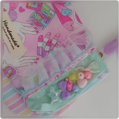 ゆめかわビーズ入りまんまる移動ポケット その他入園グッズ sa_alt