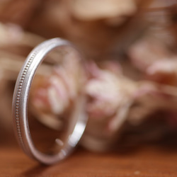 センター・ミルグレイン　シンプル結婚指輪　89,000円～　◇磨きｏｒつや消し　◇Ｐｔ900＆K18 7枚目の画像