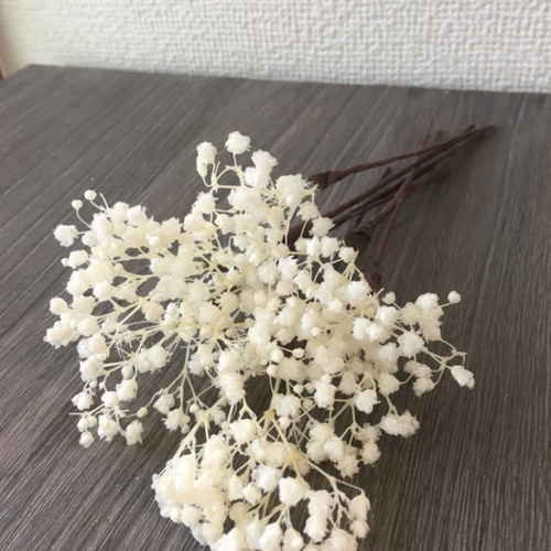 1400円本物花4本 髪飾り プリザーブド かすみ草 あじさい 卒業 入学 2セットまでメール便発送OK】かすみ草 紫陽花 髪飾り 4本セット