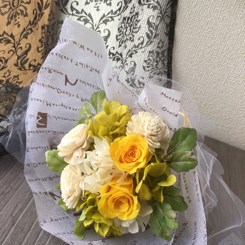 ミニ・ブーケ・フレッシュカラー【プリザーブドフラワー】ウェディング