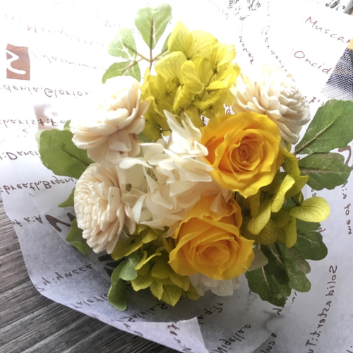 ミニ・ブーケ・フレッシュカラー【プリザーブドフラワー】ウェディング  