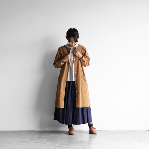新品 ハウスHUIS. コーデュロイ ロングスカート ブラウン