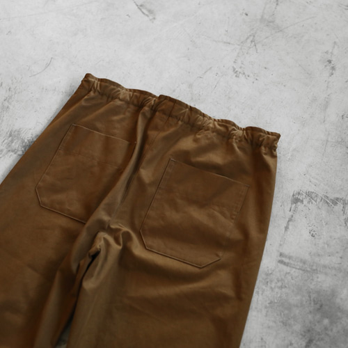 パラシュートクロスベイカーパンツsize1（ダークブラウン）【ユニ