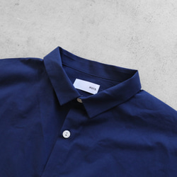 柔軟的棉質長襯衫（法國藍色）[男女皆宜] 第6張的照片