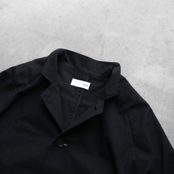 Soft Sheeting Cotton Atelier Coat (黑色) [男女通用] 306 第5張的照片