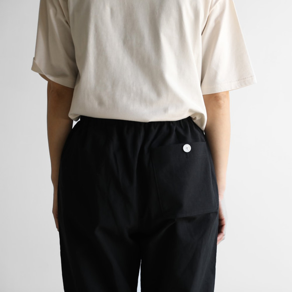 軟片棉質工作褲（黑色）[男女通用] 507 第6張的照片