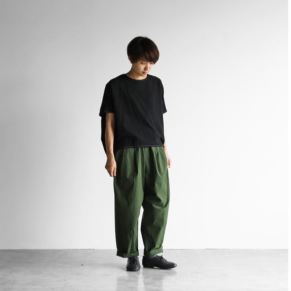 Parachute Cross Wide Pants (Evergreen)【男女通用】504 第1張的照片