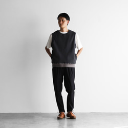 [HUIS in house] SUVIN Sweat Pocket Vest (深灰色) [男女通用] SW601 第6張的照片