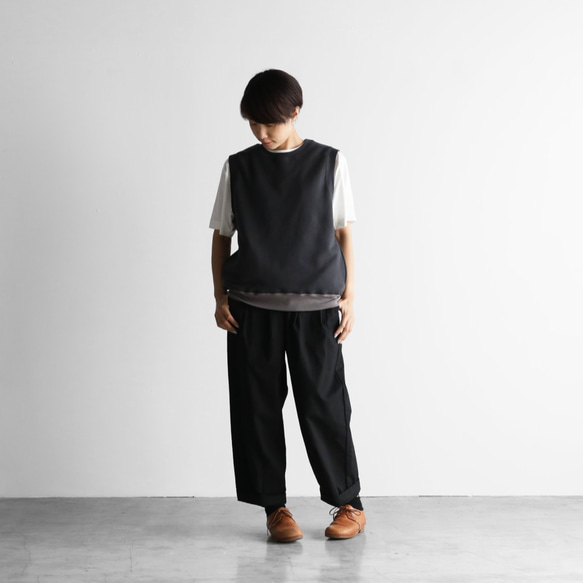 [HUIS in house] SUVIN Sweat Pocket Vest (深灰色) [男女通用] SW601 第10張的照片