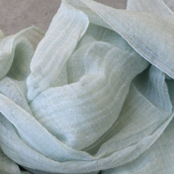草本・圍巾（梔子花） 第3張的照片