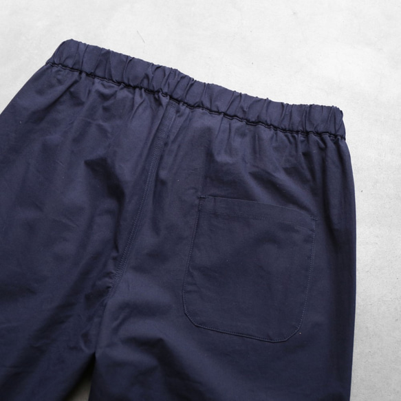 蓬鬆棉質褲子·海軍藍[男女皆宜尺寸1] 第8張的照片
