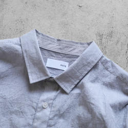 コードレーンビッグシャツ（白×黒細ストライプ）【ユニセックス】 8枚目の画像