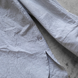 コードレーンビッグシャツ（白×黒細ストライプ）【ユニセックス】 9枚目の画像