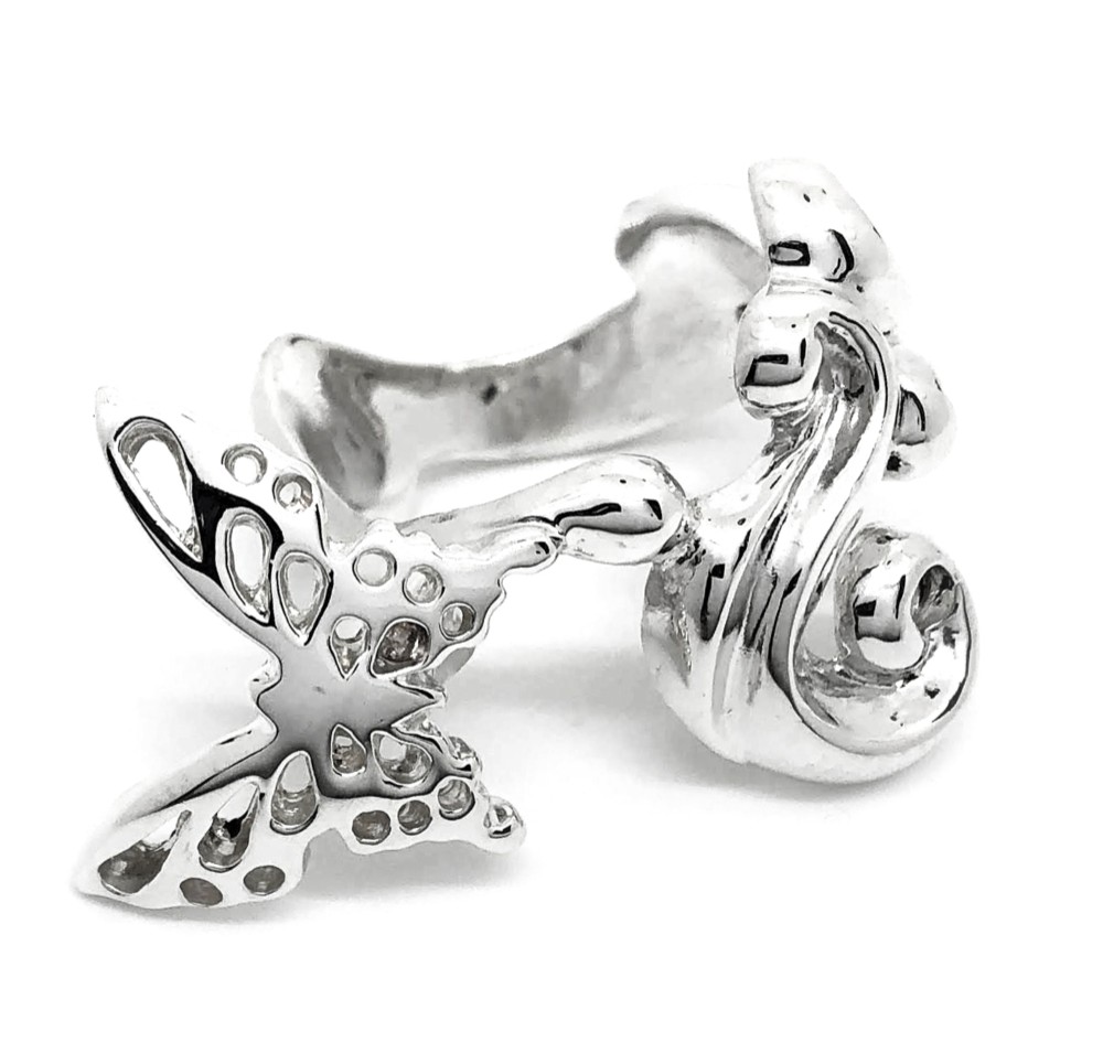 SOLID DESIGN SD-279 Buildsバタフライシルバーリング