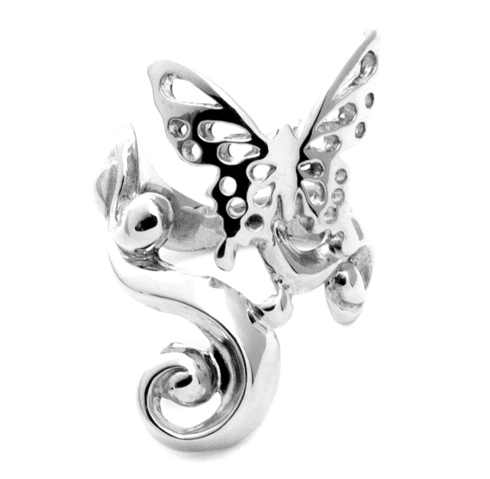 SOLID DESIGN SD-278 Waveringly バタフライシルバーリング