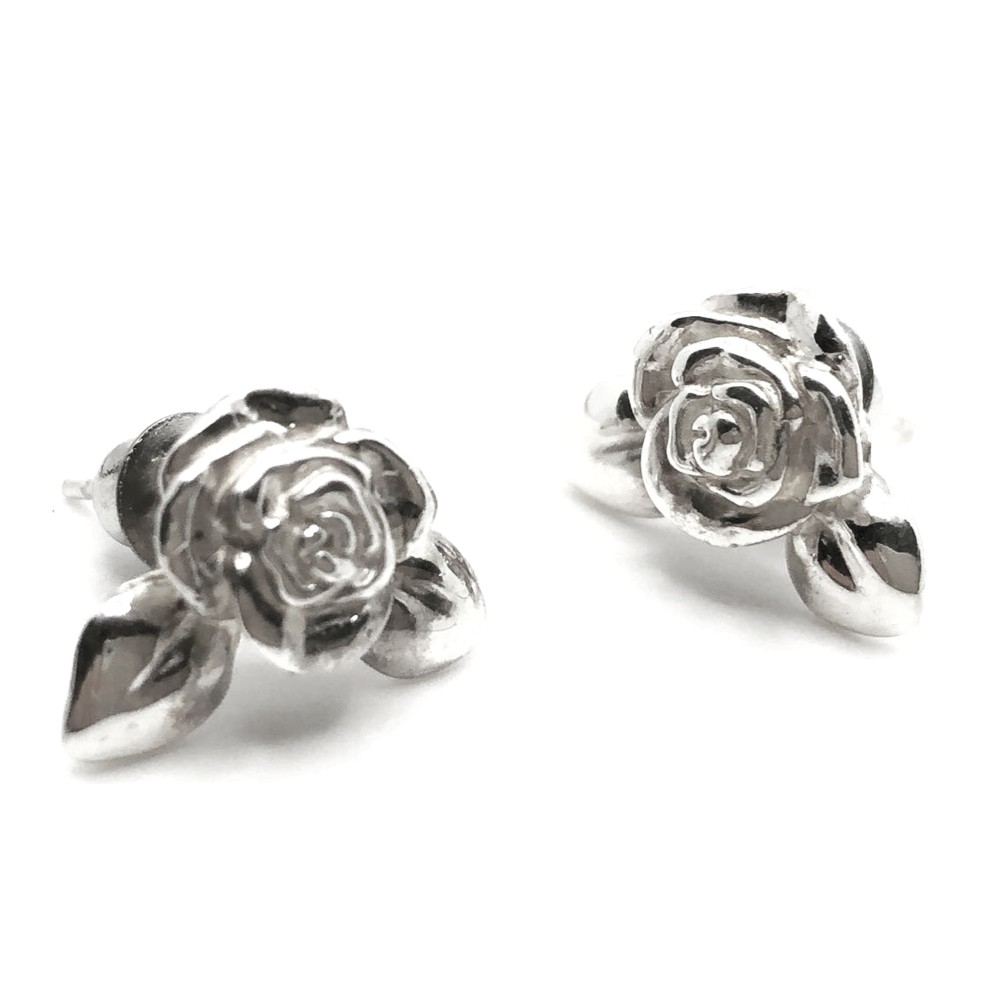 SOLID DESIGN SD-240 ローズシルバーピアス １ペア