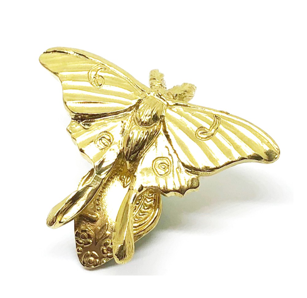 SOLID DESIGN SDr-271 生き物図鑑 蛾シリーズ 【オオミズアオクリップ】ネクタイクリップ