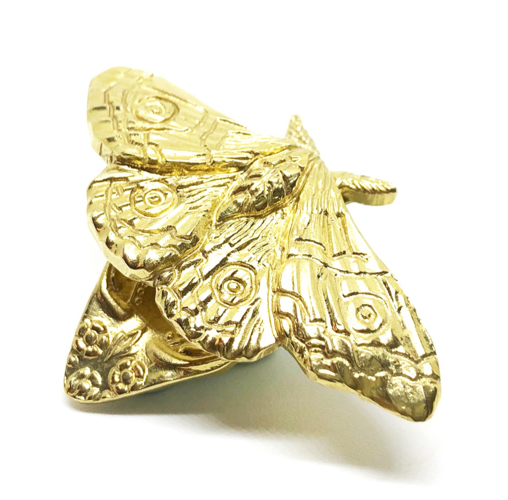 SOLID DESIGN SDr-272 生き物図鑑 蛾シリーズ 【ヤママユガクリップ】ネクタイクリップ