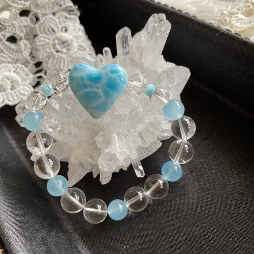 ラリマーハートのブレスレット ブレスレット shining home 通販