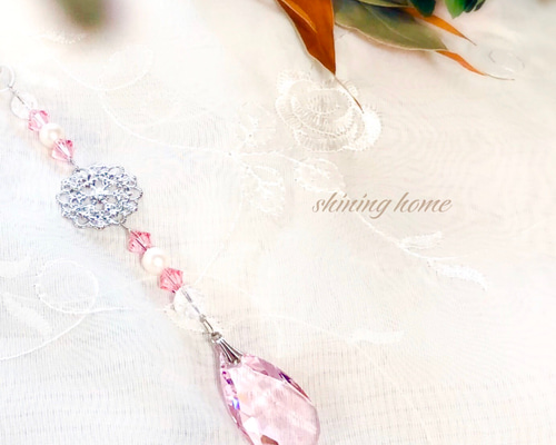桜色のサンキャッチャー サンキャッチャー shining home 通販