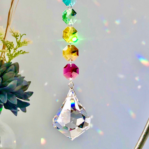 レインボーカラーのサンキャッチャー サンキャッチャー shining home