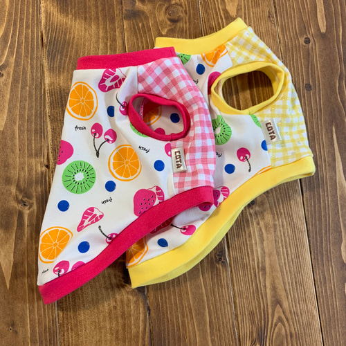 ハンドメイド犬服　ジューシータンクトップ ハンドメイド犬服 ジューシータンクトップ