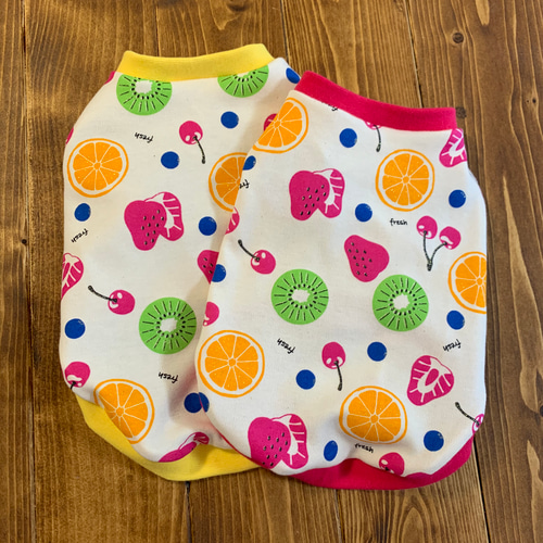 ハンドメイド犬服ジューシータンクトップ