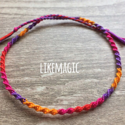 Miin✩.*˚handmade。様　確認用　レインボーミサンガアンクレット 7c1be37c7067ba5e2e0020ca325ae1