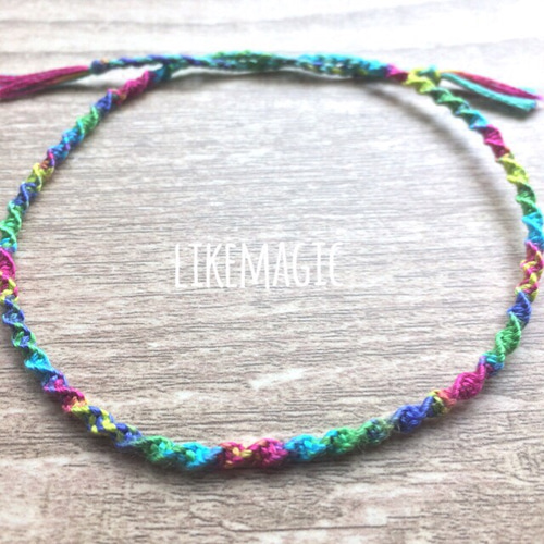 レインボー♡ミサンガ ブレスレット likemagic 通販 3917457