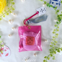 Únicaちゃんキーリング≪Key ring［Única/Pink/Gold］K-0001PG≫ 2枚目の画像