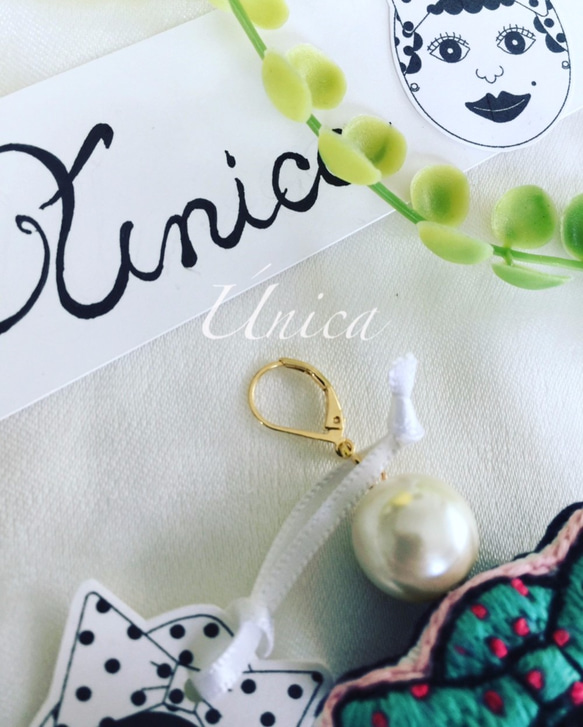 Únicaちゃんピアス≪Pierced earrings［Única］P-0001N/W≫ 3枚目の画像