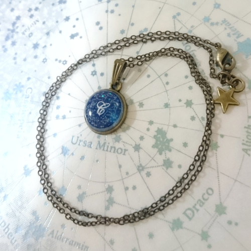 オーダーメイド☆光る星座のプチネックレス 蓄光 ネックレス 
