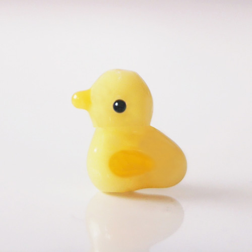 ひよこと黄色の鳥 ガラス細工 ミニチュア ガラス細工 鳥 インテリア