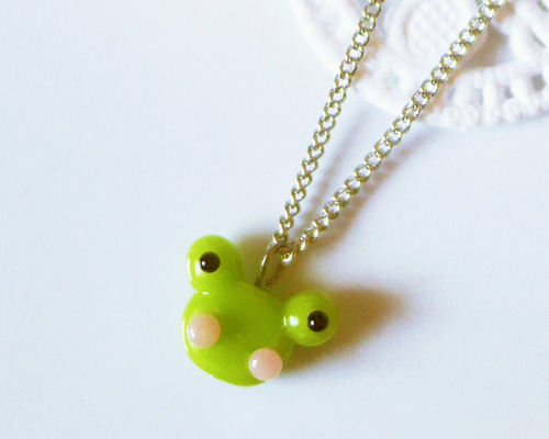 ガラス細工 ネックレス （カエル） ネックレス・ペンダント Ceara 通販