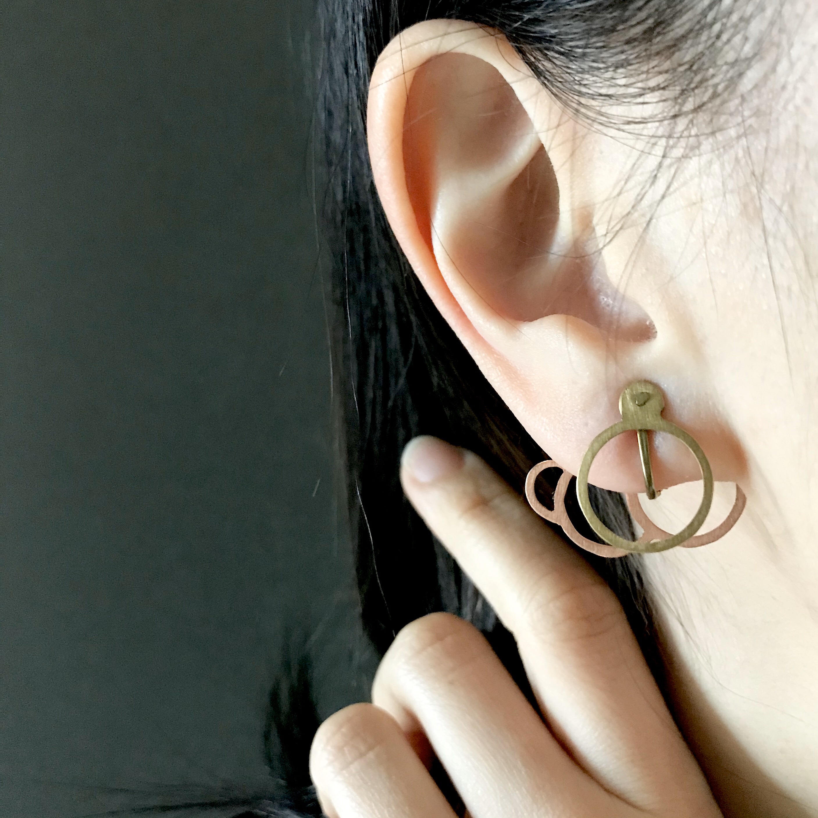 sukashiイヤリング【まる1】