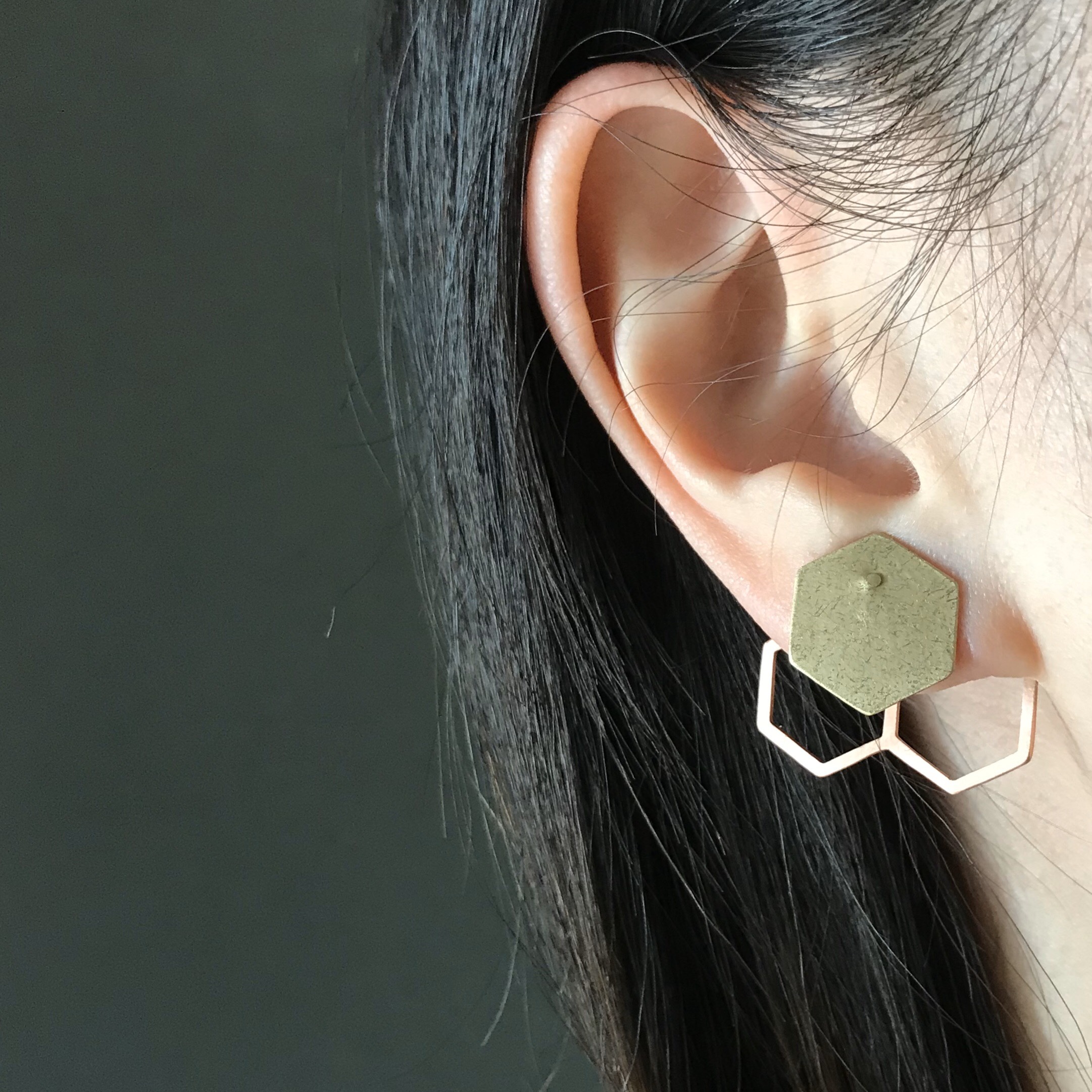 sukashiイヤリング【ろっかくita】